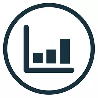 Ein ansteigender Chart